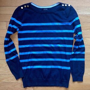 Brand New Tommy Hilfiger Striped Boatneck Sweater